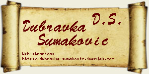 Dubravka Šumaković vizit kartica